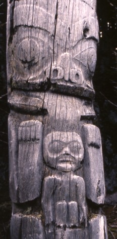 Ninstiints Totem, Queen Charlotte Islands -- Photo rights Graytech