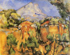 La Montagne Ste-Victoire vue de Bibemus: Paul Cezanne