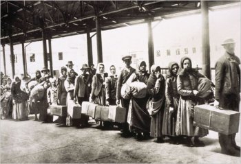 Immigrants Arriving at Ellis Island