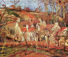 Red Roofs, Corner of a Village, Winter; Le Verger, Cotes St-Denis a Pontoise: Camille Pissarro