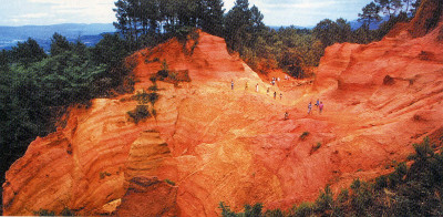 Ochre Cliffs near Roussillon: scene for Lisette's List, by Susan Vreeland