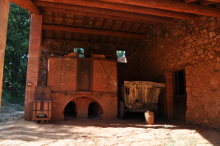 Outdoor kiln of the Matthieu Ochre Works